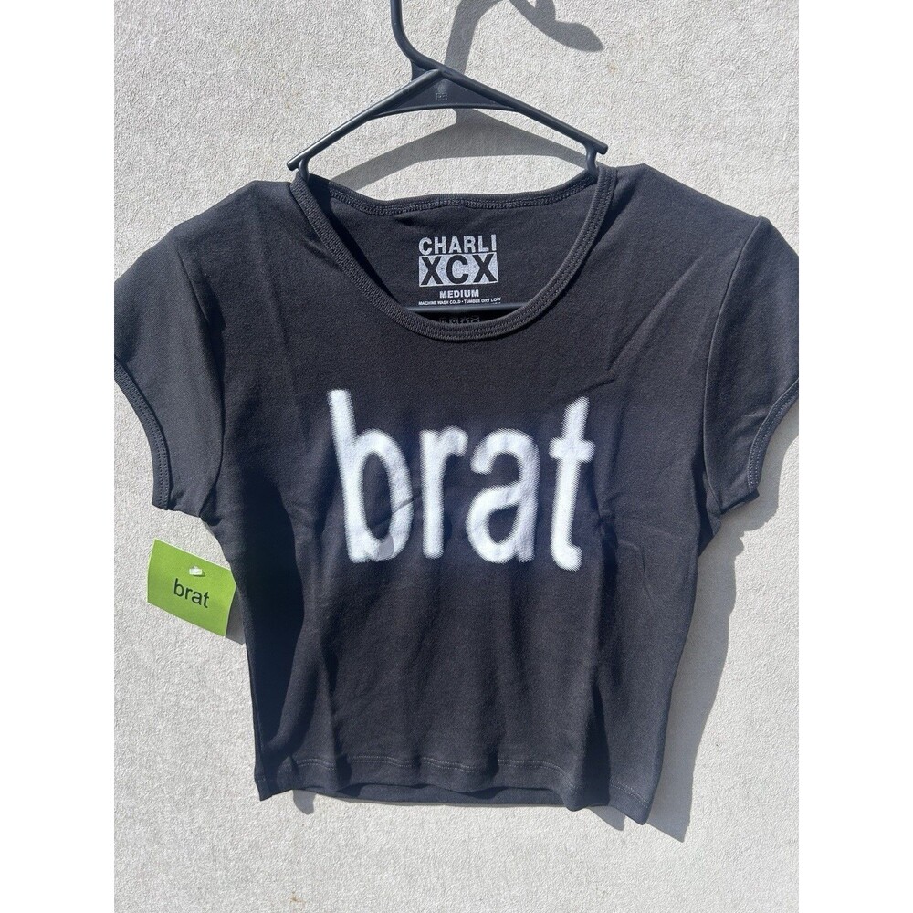 Women’s brat Crop Top Charli Xcx Size Medium #506